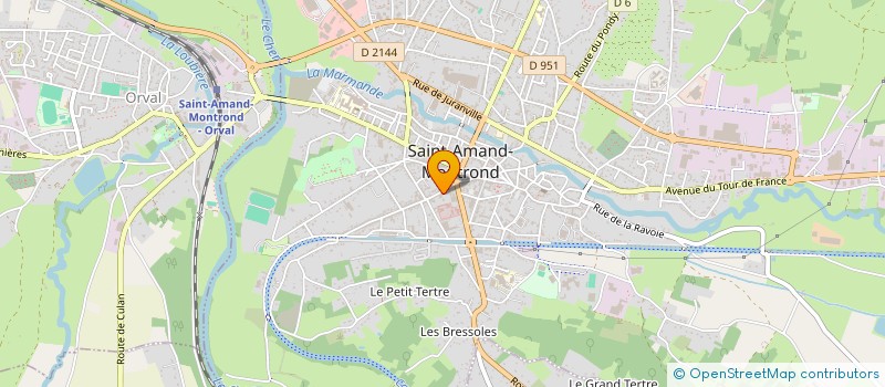 localisation de l'entreprise MONSIEUR OLIVIER BARIAU  SAINT-AMAND-MONTROND