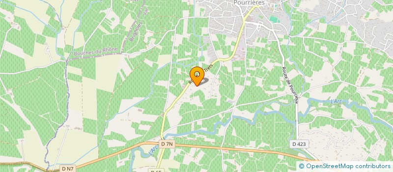 localisation de l'entreprise MONSIEUR OLIVIER BARON  POURRIERES