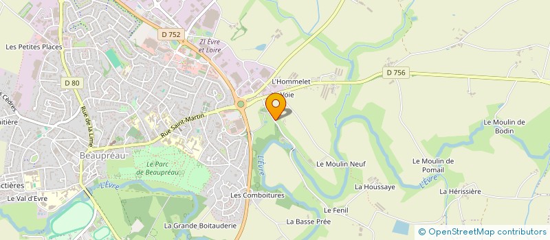 localisation de l'entreprise MONSIEUR OLIVIER BARRE à BEAUPREAU-EN-MAUGES