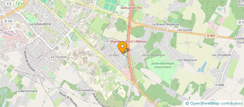 localisation de l'entreprise MONSIEUR OLIVIER BARRE à POITIERS