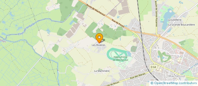 localisation de l'entreprise MONSIEUR OLIVIER BARRETEAU  MACHECOUL-SAINT-MEME