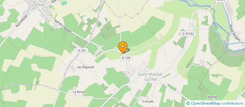 localisation de l'entreprise MONSIEUR OLIVIER BARRIBAUD  SAINT-MARTIAL-SUR-NE