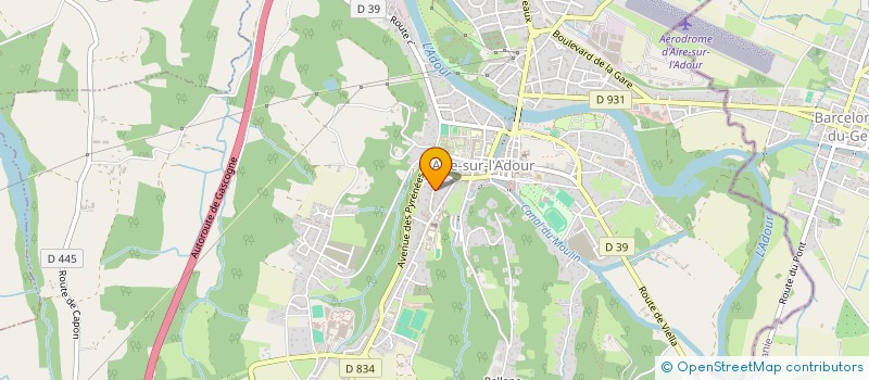 localisation de l'entreprise MONSIEUR OLIVIER BARROUILLET  AIRE-SUR-L'ADOUR