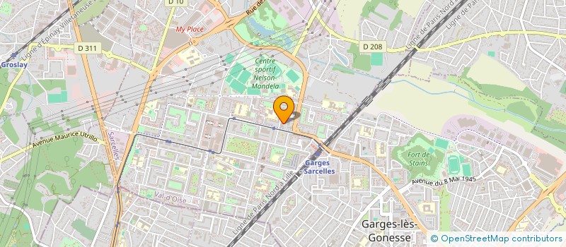 localisation de l'entreprise MONSIEUR OLIVIER BARTHELEMY à SARCELLES