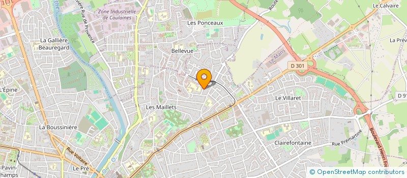 localisation de l'entreprise MONSIEUR OLIVIER BARTOLI  LE MANS