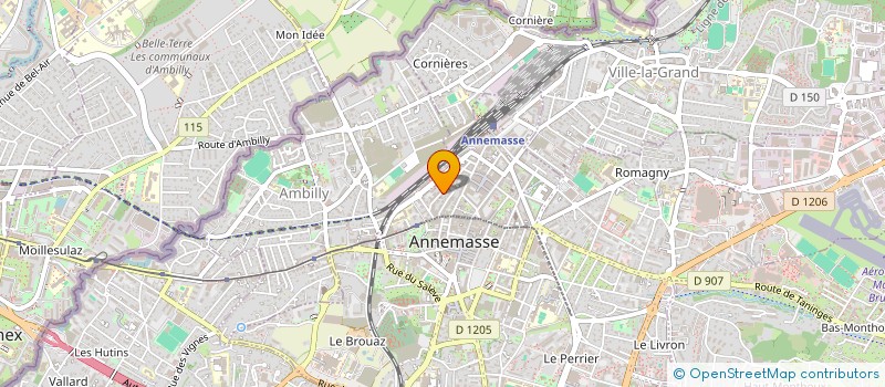 localisation de l'entreprise MONSIEUR OLIVIER BARTOLINI à ANNEMASSE