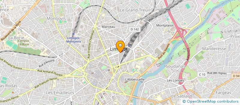 localisation de l'entreprise MONSIEUR OLIVIER BAS à LIMOGES
