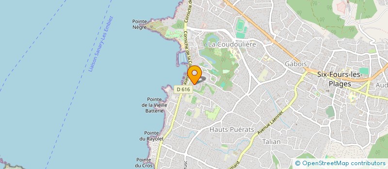localisation de l'entreprise MONSIEUR OLIVIER BASILE à SIX-FOURS-LES-PLAGES