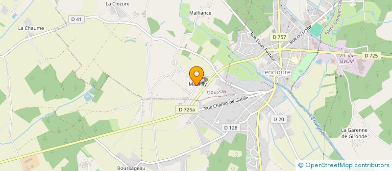 localisation de l'entreprise MONSIEUR OLIVIER BASSET à DOUSSAY