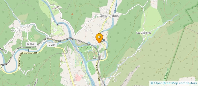 localisation de l'entreprise MONSIEUR OLIVIER BASTIDE  GENERARGUES