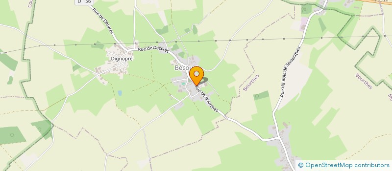 localisation de l'entreprise MONSIEUR OLIVIER BAUDET  BECOURT