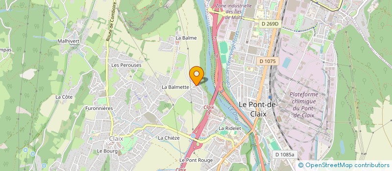 localisation de l'entreprise MONSIEUR OLIVIER BAUDOT  CLAIX