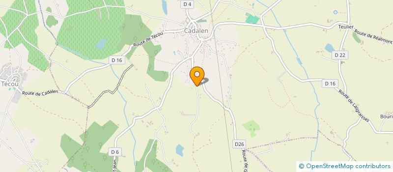 localisation de l'entreprise MONSIEUR OLIVIER BAUDY  CADALEN