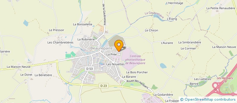 localisation de l'entreprise MONSIEUR OLIVIER BAULAN  BEAUREPAIRE