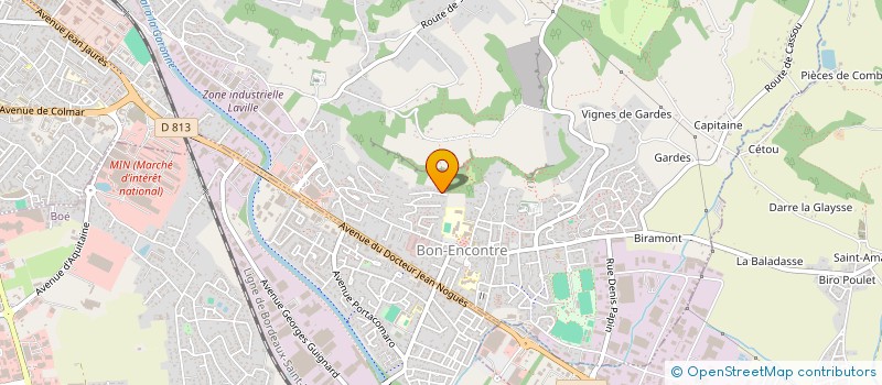 localisation de l'entreprise MONSIEUR OLIVIER BAULT  BON-ENCONTRE