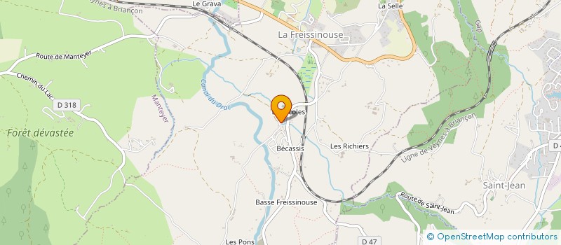 localisation de l'entreprise MONSIEUR OLIVIER BAUZIER  RAMBAUD