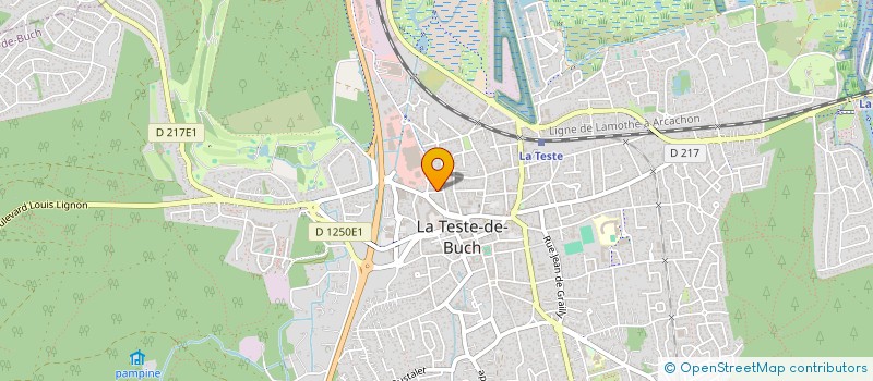 localisation de l'entreprise MONSIEUR OLIVIER BAVOUX à LA TESTE-DE-BUCH