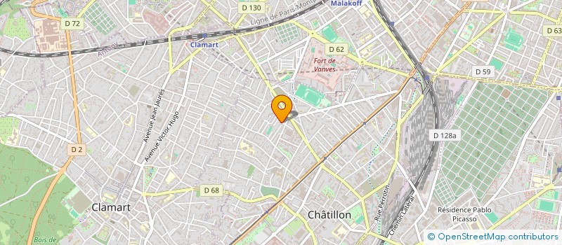 localisation de l'entreprise MONSIEUR OLIVIER BAZOUD  CHATILLON