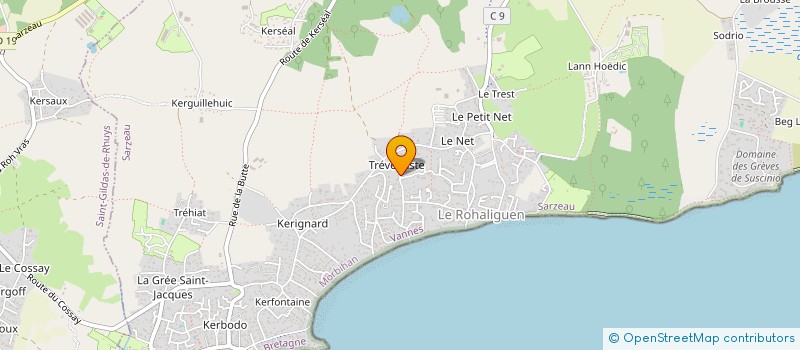 localisation de l'entreprise MONSIEUR OLIVIER BEAU à SARZEAU