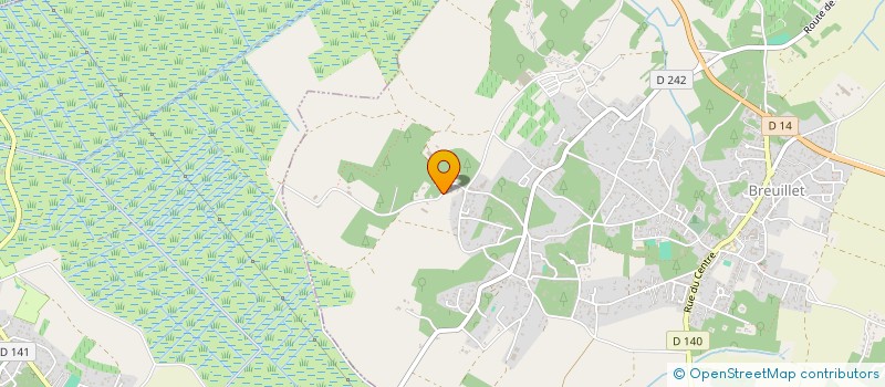 localisation de l'entreprise MONSIEUR OLIVIER BEAUDOUIN  BREUILLET