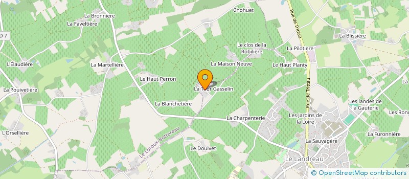 localisation de l'entreprise MONSIEUR OLIVIER BEAUMARD à LE LANDREAU