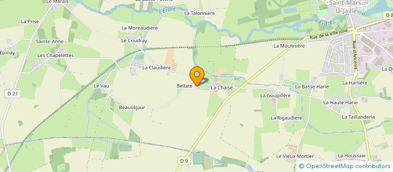 localisation de l'entreprise MONSIEUR OLIVIER BEAUMARD  VALLONS-DE-L'ERDRE