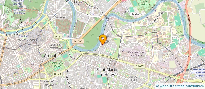 localisation de l'entreprise MONSIEUR OLIVIER BEAUVISAGE  SAINT-MARTIN-D'HERES