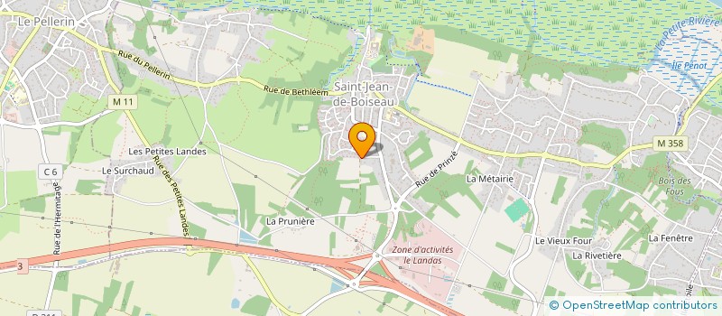 localisation de l'entreprise MONSIEUR OLIVIER BECAM  LE PELLERIN