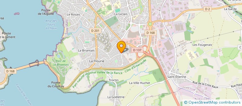 localisation de l'entreprise MONSIEUR OLIVIER BECAVIN  SAINT-MALO