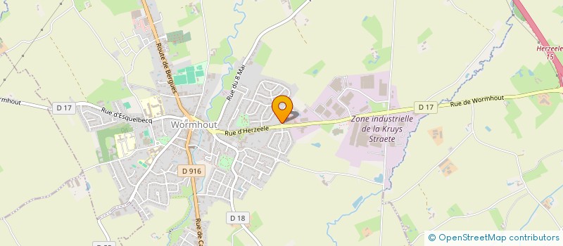 localisation de l'entreprise MONSIEUR OLIVIER BECK  WORMHOUT