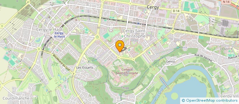 localisation de l'entreprise MONSIEUR OLIVIER BECQUET  CERGY