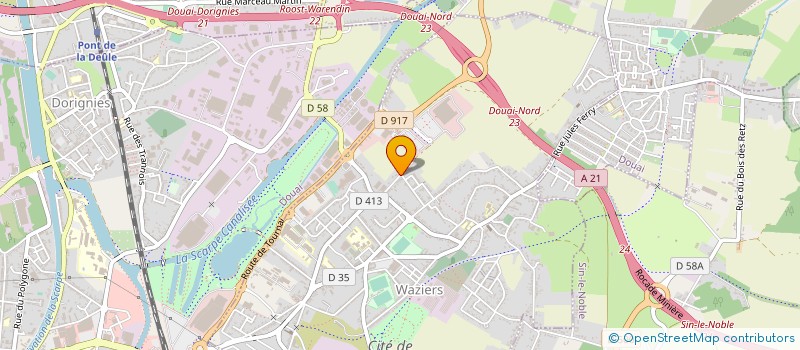 localisation de l'entreprise MONSIEUR OLIVIER BECU  WAZIERS