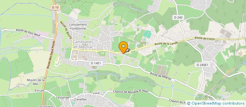 localisation de l'entreprise MONSIEUR OLIVIER BEDIN  CAMBLANES-ET-MEYNAC