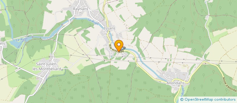 localisation de l'entreprise MONSIEUR OLIVIER BELIN  ISSANS