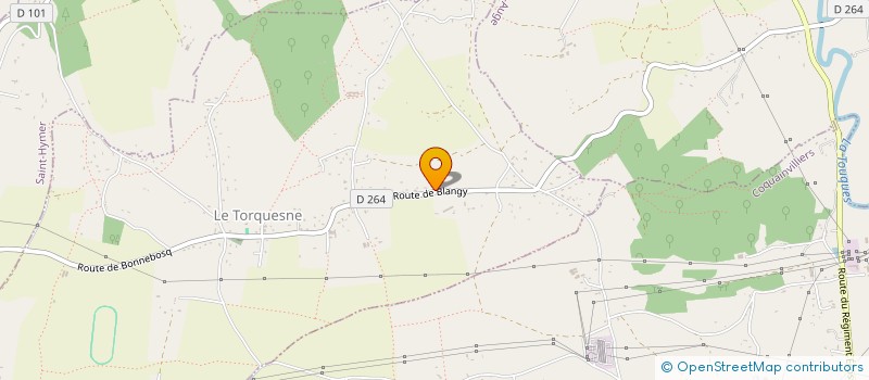 localisation de l'entreprise MONSIEUR OLIVIER BELLANGER  LE TORQUESNE