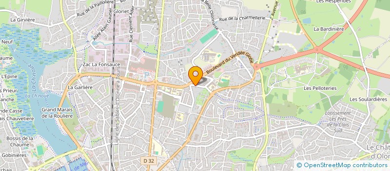 localisation de l'entreprise MONSIEUR OLIVIER BELLE  LES SABLES D'OLONNE