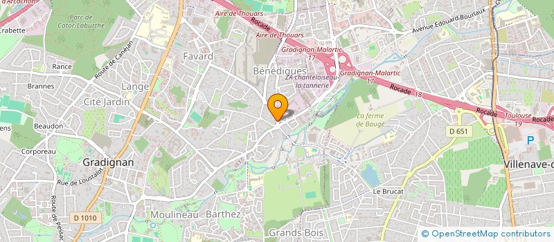 localisation de l'entreprise MONSIEUR OLIVIER BELLEC à GRADIGNAN