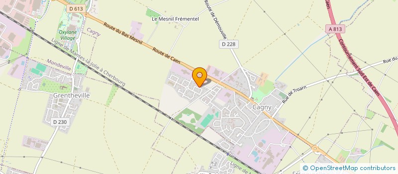 localisation de l'entreprise MONSIEUR OLIVIER BELLERY  CAGNY