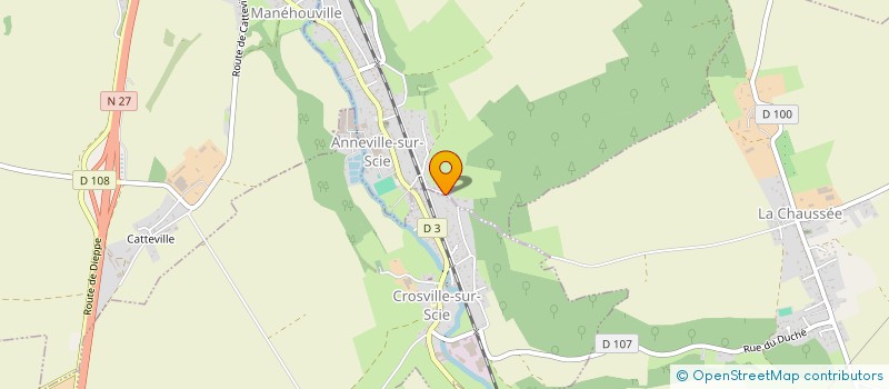 localisation de l'entreprise MONSIEUR OLIVIER BELLET  ANNEVILLE-SUR-SCIE