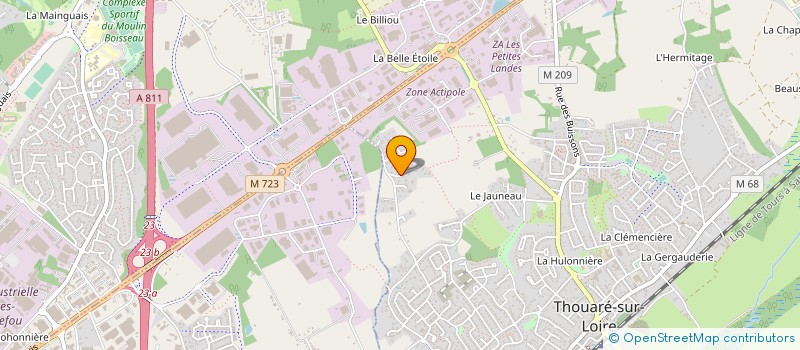 localisation de l'entreprise MONSIEUR OLIVIER BELTRAMI à THOUARE-SUR-LOIRE