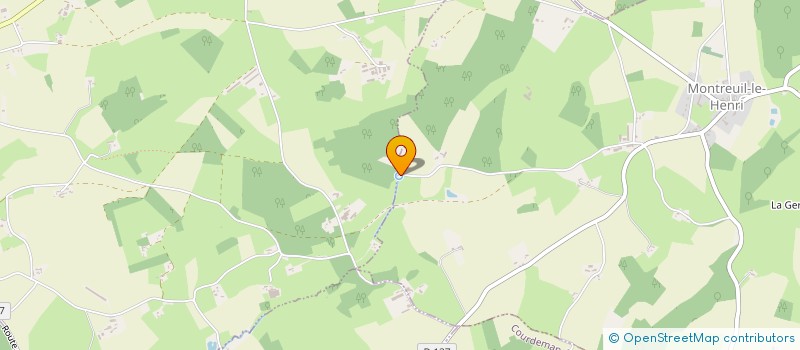 localisation de l'entreprise MONSIEUR OLIVIER BENARD  LE GRAND-LUCE