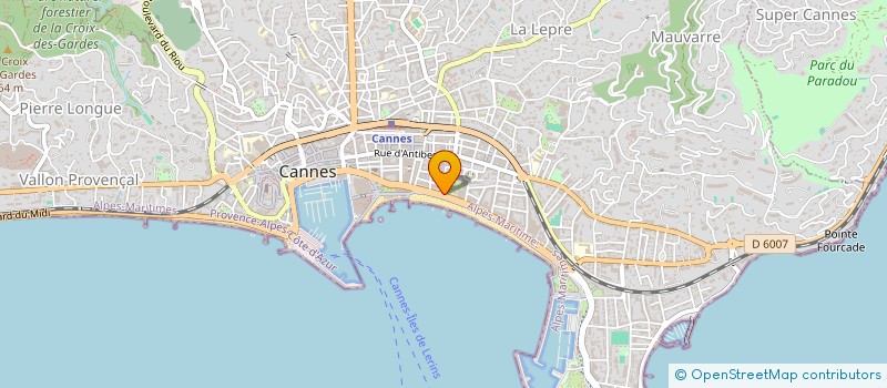 localisation de l'entreprise MONSIEUR OLIVIER BENIZEAU à CANNES