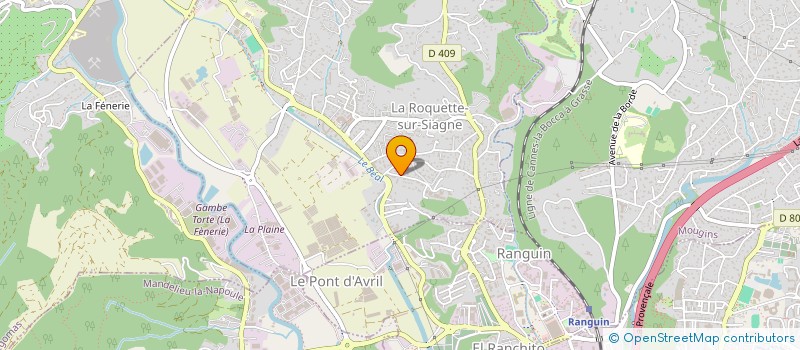 localisation de l'entreprise MONSIEUR OLIVIER BERG à LA ROQUETTE-SUR-SIAGNE