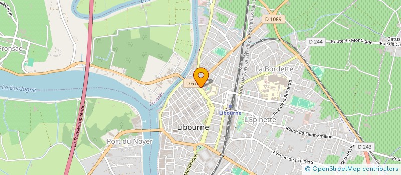 localisation de l'entreprise MONSIEUR OLIVIER BERGER à LIBOURNE