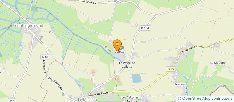 localisation de l'entreprise MONSIEUR OLIVIER BERLAND  BENET