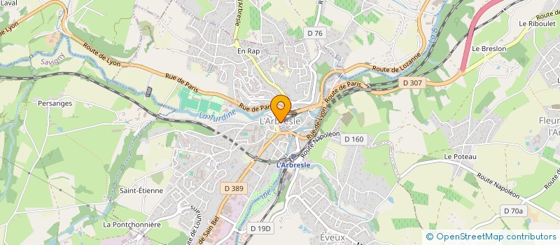 localisation de l'entreprise MONSIEUR OLIVIER BERMOND  L'ARBRESLE