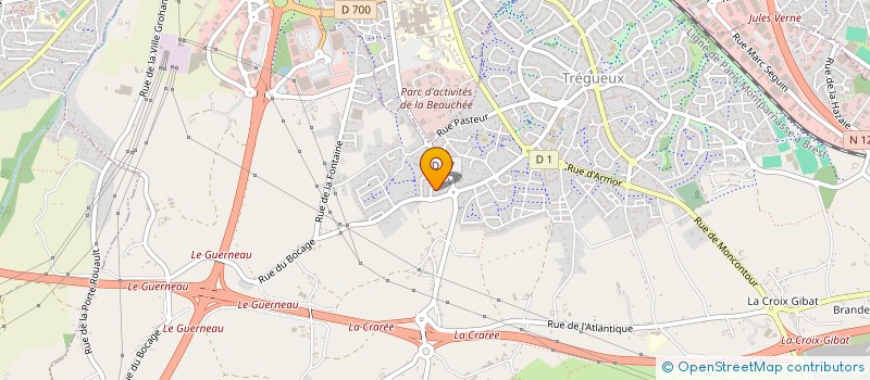 localisation de l'entreprise MONSIEUR OLIVIER BERNA  TREGUEUX