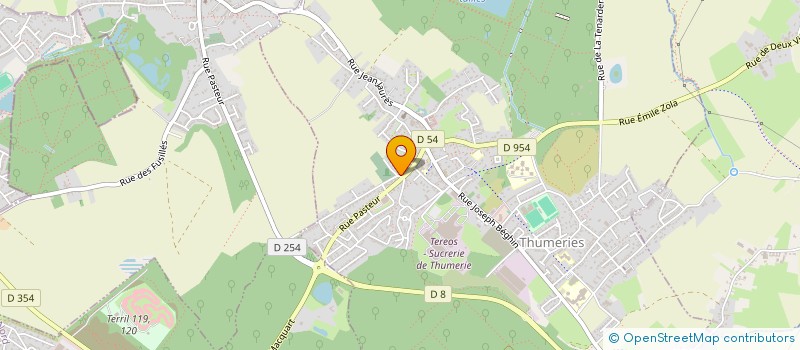 localisation de l'entreprise MONSIEUR OLIVIER BERNARD  THUMERIES