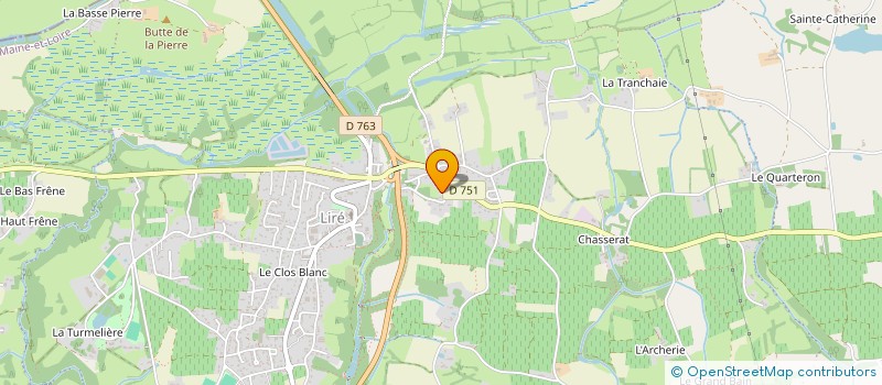 localisation de l'entreprise MONSIEUR OLIVIER BERNARD  OREE-D'ANJOU