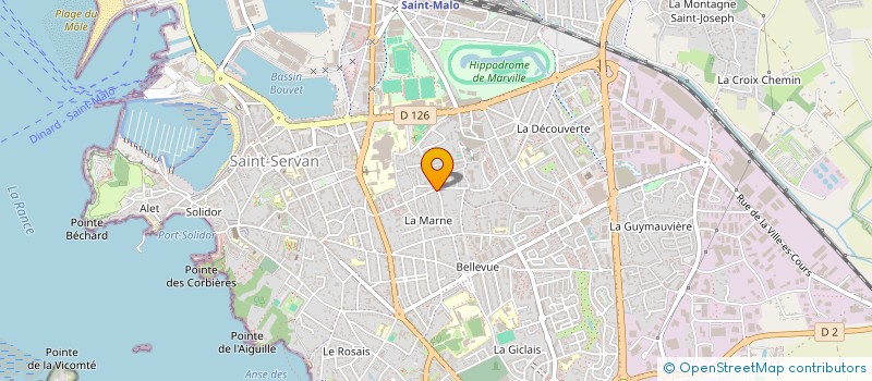 localisation de l'entreprise MONSIEUR OLIVIER BERNARD  SAINT-MALO